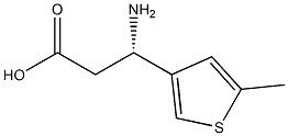 (3S)-3-AMINO-3-(5-METHYLTHIOPHEN-3-YL)PROPANOIC ACID Structure