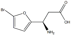 (3R)-3-AMINO-3-(5-BROMOFURAN-2-YL)PROPANOIC ACID Structure