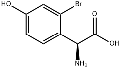 (2S)-2-AMINO-2-(2-BROMO-4-HYDROXYPHENYL)ACETIC ACID Structure