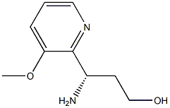 (3S)-3-AMINO-3-(3-METHOXY(2-PYRIDYL))PROPAN-1-OL Structure