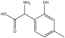 2-AMINO-2-(2-HYDROXY-4-METHYLPHENYL)ACETIC ACID 구조식 이미지