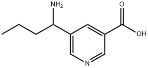 5-(AMINOBUTYL)PYRIDINE-3-CARBOXYLIC ACID Structure