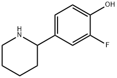 2-FLUORO-4-(2-PIPERIDYL)PHENOL Structure