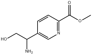 METHYL 5-(1-AMINO-2-HYDROXYETHYL)PYRIDINE-2-CARBOXYLATE Structure