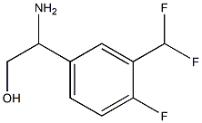 2-AMINO-2-[3-(DIFLUOROMETHYL)-4-FLUOROPHENYL]ETHAN-1-OL Structure