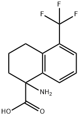 1-AMINO-5-(TRIFLUOROMETHYL)-1,2,3,4-TETRAHYDRONAPHTHALENECARBOXYLIC ACID Structure