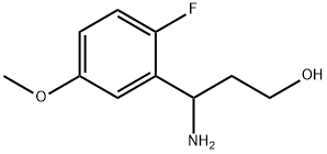 3-AMINO-3-(2-FLUORO-5-METHOXYPHENYL)PROPAN-1-OL Structure