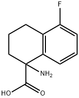 1-AMINO-5-FLUORO-1,2,3,4-TETRAHYDRONAPHTHALENECARBOXYLIC ACID Structure