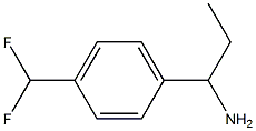 1-[4-(DIFLUOROMETHYL)PHENYL]PROPAN-1-AMINE Structure