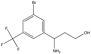 3-AMINO-3-[5-BROMO-3-(TRIFLUOROMETHYL)PHENYL]PROPAN-1-OL Structure