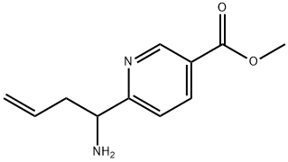 METHYL 6-(1-AMINOBUT-3-ENYL)PYRIDINE-3-CARBOXYLATE 구조식 이미지