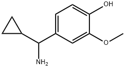 4-[AMINO(CYCLOPROPYL)METHYL]-2-METHOXYPHENOL Structure