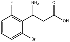 3-AMINO-3-(2-BROMO-6-FLUOROPHENYL)PROPANOIC ACID Structure