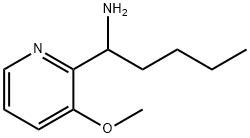 1-(3-METHOXY-2-PYRIDYL)PENTYLAMINE Structure