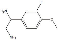 1-(3-FLUORO-4-METHOXYPHENYL)ETHANE-1,2-DIAMINE Structure