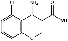 3-AMINO-3-(2-CHLORO-6-METHOXYPHENYL)PROPANOIC ACID Structure