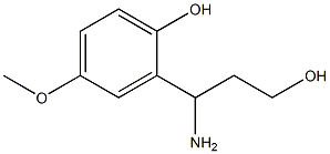 2-(1-AMINO-3-HYDROXYPROPYL)-4-METHOXYPHENOL Structure