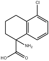 1-AMINO-5-CHLORO-1,2,3,4-TETRAHYDRONAPHTHALENECARBOXYLIC ACID Structure