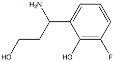 2-(1-AMINO-3-HYDROXYPROPYL)-6-FLUOROPHENOL Structure