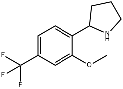 2-METHOXY-1-PYRROLIDIN-2-YL-4-(TRIFLUOROMETHYL)BENZENE Structure