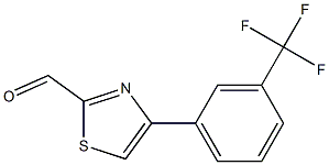 4-(3-트리플루오로메틸-페닐)-티아졸-2-카브알데히드 구조식 이미지