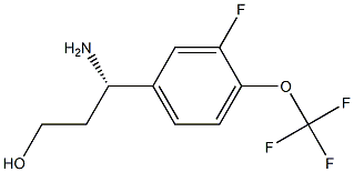 (3S)-3-AMINO-3-[3-FLUORO-4-(TRIFLUOROMETHOXY)PHENYL]PROPAN-1-OL Structure