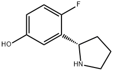 4-FLUORO-3-[(2S)-PYRROLIDIN-2-YL]PHENOL Structure