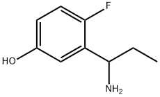 3-(1-AMINOPROPYL)-4-FLUOROPHENOL Structure