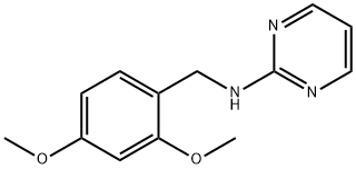 N-[(2,4-dimethoxyphenyl)methyl]pyrimidin-2-amine 구조식 이미지