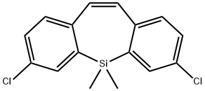 3,7-dichloro-5,5-dimethyl-5H-dibenzo[b,f]silepine Structure