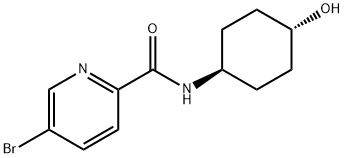5-Bromo-N-(trans-4-hydroxycyclohexyl)-2-pyridinecarboxamide Structure