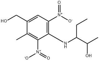 3-((4-(hydroxymethyl)-3-methyl-2,6-dinitrophenyl)amino)pentan-2-ol Structure