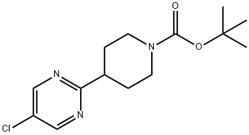 5-Chloro-2-(N-Boc-piperidin-4-yl)pyrimidine Structure