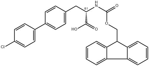 N-Fmoc-4-(4-Chlorophenyl)-L-phenylalanine Structure