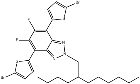 2H-Benzotriazole, 4,7-bis(5-bromo-2-thienyl)-2-(2-butyloctyl)-5,6-difluoro- Structure