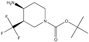 tert-butyl (3R,4S)-4-amino-3-(trifluoromethyl)piperidine-1-carboxylate Structure