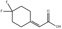 (4,4-Difluoro-cyclohexylidene)-acetic acid Structure