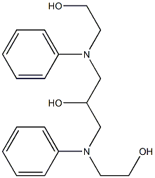 2-Propanol, 1,3-bis[(2-hydroxyethyl)phenylamino]- Structure