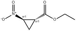 trans-2-Nitro-cyclopropanecarboxylic acid ethyl ester 구조식 이미지