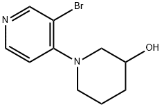 3-BROMO-4-(3-HYDROXYPIPERIDIN-1-YL)PYRIDINE Structure