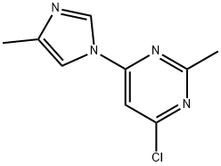 4-chloro-2-methyl-6-(1H-4-methylimidazol-1-yl)pyrimidine Structure