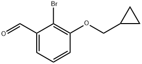 2-Bromo-3-cyclopropylmethoxybenzaldehyde 구조식 이미지