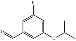 3-Fluoro-5-(propan-2-yloxy)benzaldehyde Structure