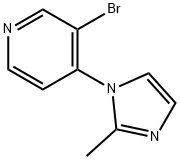 3-BROMO-4-(2-METHYLIMIDAZOL-1-YL)PYRIDINE 구조식 이미지