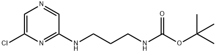 tert-butyl N-{3-[(6-chloropyrazin-2-yl)amino]propyl}carbamate Structure