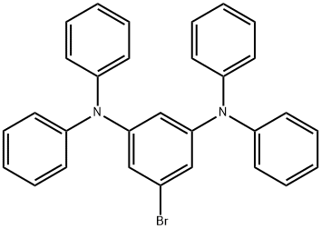 1,3-Benzenediamine, 5-bromo-N1,N1,N3,N3-tetraphenyl- 구조식 이미지