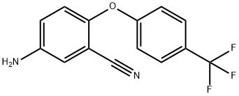 5-amino-2-[4-(trifluoromethyl)phenoxy]benzonitrile 구조식 이미지