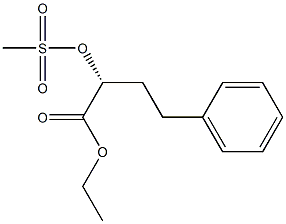 Ethyl (2R)-2-(methylsulfonyloxy)-4-phenylbutyrate 구조식 이미지