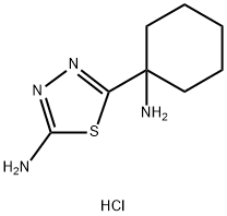 5-(1-Aminocyclohexyl)-1,3,4-thiadiazol-2-amine dihydrochloride Structure