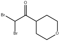 2,2-dibromo-1-(tetrahydro-2H-pyran-4-yl)ethanone Structure